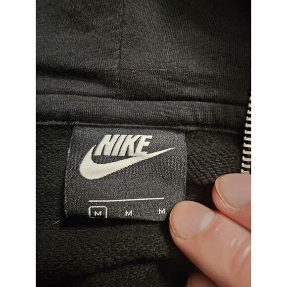 Nike Jacket Womens Medium Black White 1/2 Zip Icon Clash Cropped - Picture 9 of 10